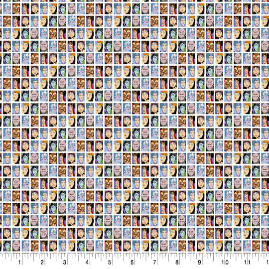 Disney® Villains Grid Cotton Fabric